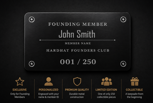 THE HARDHAT FOUNDERS CLUB HAT